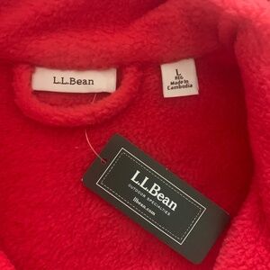 LLBean full length fleece robe size L